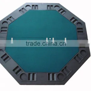 Green Plastic Moulded 2 Fold Poker Table Top thumbnail-1