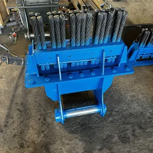 Excavator Attachment Steel Brush, Tunnel Invert Cleaning Three-row Four-row Custom Factory thumbnail-2