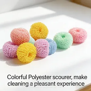 Kitchen Cleaning Ball Natural 100% Polyester Dish Scrubber thumbnail-3