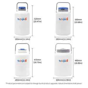 El Salvador 6L Bull Semen Storage TcCryo Liquid Nitrogen Holding Tank thumbnail-4