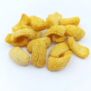 BRCGS Halal Certified Cheese Flavor Squid Roll Shape Fried Rice Crackers for Wholesale Bulk Food Distributors thumbnail-3