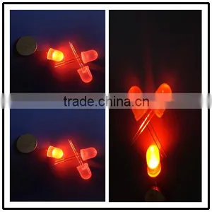 620nm - 630nm Red 10mm Round Led Lamp thumbnail-1