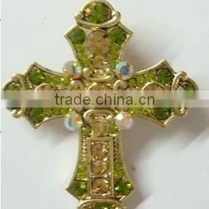 Fashion Cross Brooch thumbnail-1