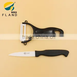 YangJiang Manufacture Wholesale 2 Pcs Ceramic Knife and Peeler Set thumbnail-2