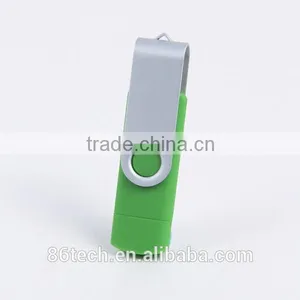 Chinese Bulk Promotion OEM Logo Ultra Thin Swiveling USB Flash Drive thumbnail-1