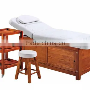 OEM Beauty Salon Equipment Professional Nugabest Massage Bed Wooden Portable Foldable Folding Massage Table Couch Bed thumbnail-5