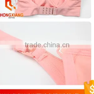 Hongxiang No Rims Gather Anti-sagging Nursing Bra, Seamless Underwear for Pregnant Women thumbnail-5
