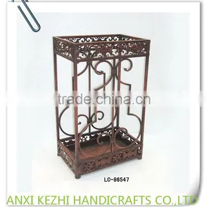 LC-86543 Antique Metal Home Indoor Copper Red Wet Umbrella Holder/Stand thumbnail-5