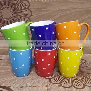 Beautiful Red Fancy Glazed Ceramic Italian Coffee Cups Manufacture thumbnail-1