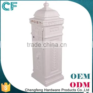 The Most Popular Style In Europe Factory Lowest Price Freestanding Garden Irish Post Box From China thumbnail-2