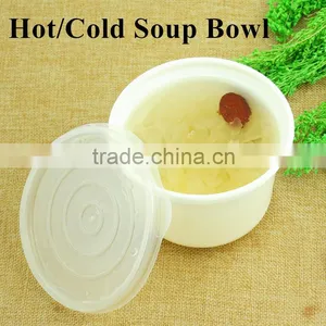 PP Disposable Microwave Oven Safe Plastic White Hot and Cold Soup Noodle Bowl for Soup Packing thumbnail-1