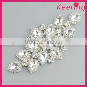 Cheap Bridal Shiny Glass Applqiue Embellishment WRE-258 thumbnail-1