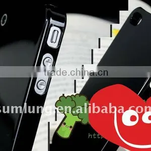 For IPhone 4s 4gs Clear Case Cover. Untransparent Black Color thumbnail-1