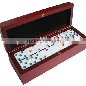 Double Six Domino Set in Wooden Box thumbnail-1