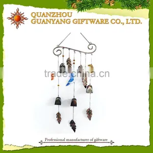 Indoor Hanging Wind Chimes Glass and Metal Windchime thumbnail-1