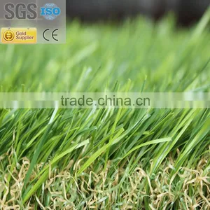 25mm Flat Shape Four Color Outdoor Landscaping Artificial Lawn thumbnail-1