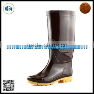 Men PVC Long Farm Shoes Work Rain Boots thumbnail-1