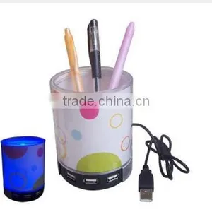 USB Hub Pen Holder With Speaker, Pen Holder With USB Hub thumbnail-1