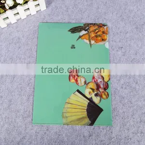 Custom Design Plastic pp Single Page Folding Document Holder l Shape File Folder Clear Holder File a4 thumbnail-1