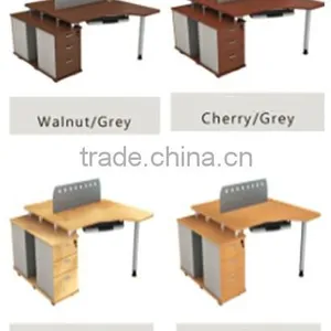 Flexible Melamine Office Desk Office Furniture Work Station thumbnail-4
