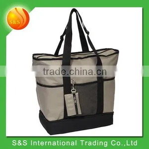 Multi Color Oversized Zipper Closure Big Cheap Reusable Shopping Bag thumbnail-1