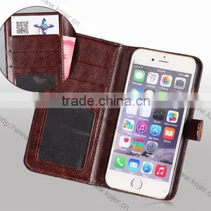 Denim Wallet Stand Flip Phone Case For Iphone 6 thumbnail-2