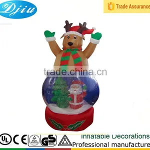 DJ-B-108 Outdoor Large Wholesale Clear Plastic Christmas Ball Ornaments Deer Decor thumbnail-1