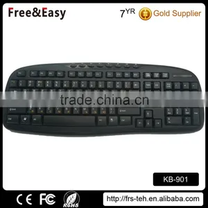 Ergonomic Design 114 Keys 2.4ghz Wireless Multimedia Keyboard for Laptop thumbnail-2