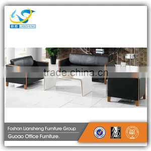 Factory Price Pu Leather Wooden Frame Sofa Set Without Cushion Images S762 thumbnail-1