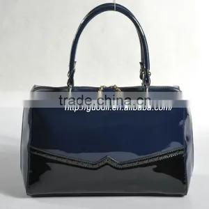 New Arrival! Color Block Medium Satchel 2012 Fashion Ladies Leather Handbag thumbnail-1