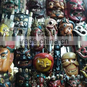 Wooden Mask for Decorations From India thumbnail-1