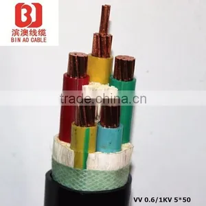 5*50mm2 0.6/1KV Copper PVC Insulation PVC Sheath Power Cables,5 Cores Power Cables thumbnail-3