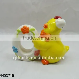 Easter Chicken Ceramic Paper Design Napkins thumbnail-1