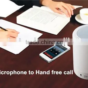 Unique Home Decoration Led Lamp Speaker Bluetooth With 3 Level Brightness Touch Control Design and Retail Box Package thumbnail-2