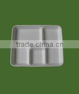 Biodegradable Tableware/sugar Cane Pulp Tray / Disposable Tableware,bagasse Pulp Tableware thumbnail-1