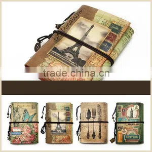 Gift Notebook H-002 PU DIY Notepad (A6) / 4 Design Vintage Notebook thumbnail-3
