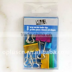 8CT. 25mm METALLIC BINDER CLIPS thumbnail-1