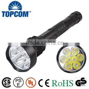 30W Super Bright Rechargeable 11000lm LED Flashlight 1000m Long Distance Flashlight Rechargeable thumbnail-1