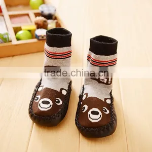 Rubber Sole Baby Sock Shoes thumbnail-1