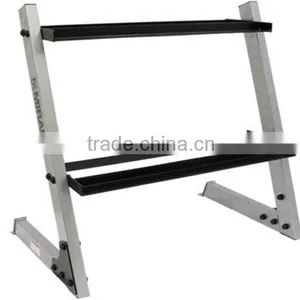 2 Tiers Barbell Set Rack Home Gym Equipment thumbnail-1