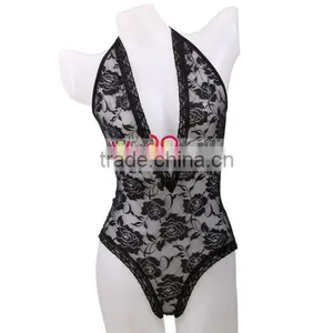 Rose Style Cotton Jumpsuit Black thumbnail-1