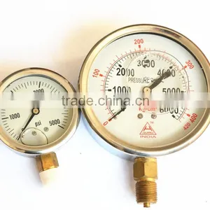 Glycerin Oil Filled Pressure Gauge thumbnail-1