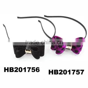 Wholesale Fancy Wire Metal Hair Band With Bow thumbnail-3