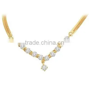 CZ Pendant,alloy Necklace,diamond Jewelry thumbnail-1
