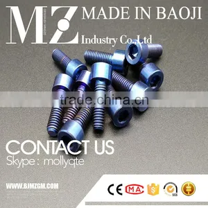 High Strength Gr5 DIN912 M6X12mm Titanium Fastener Titanium Screw Titanium Bolt thumbnail-1