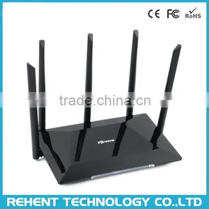 802.11AC 2.4G 5.8G 1300M Wireless WiFi Dual Band Router With 5 Antennas thumbnail-1