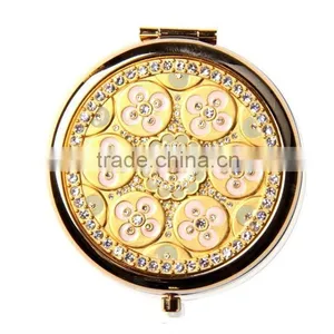 Ecquisite Round Pocket Mirror Metal thumbnail-1