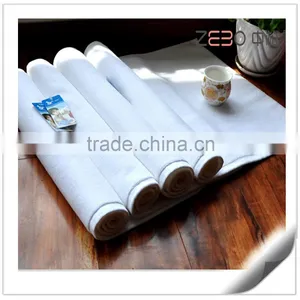 Rectangle Thickness Cotton Fabric Hotel Used White Custom Bath Mat thumbnail-1