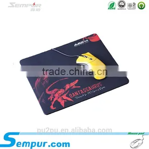 Rubber Mouse Pad With Cloth Surface Rubber Base thumbnail-1