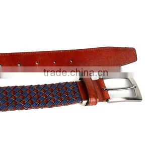 Hot Sell Genuine Leather Weaving Pin Belt Buckle Cow Leather Belt Mens thumbnail-4